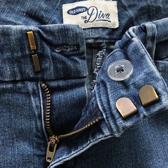 Old Navy The Diva Denim Daisy Medium Wash Jeans 6 - Picture 3 of 8